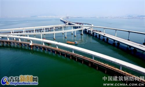 海灣大橋?qū)?ldquo;青島、紅島、黃島”串聯(lián)起宏偉大青島